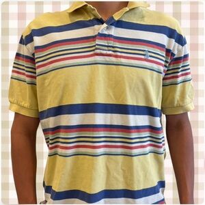 Y2K RARE RALPH LAUREN MULTI COLOR POLO!!